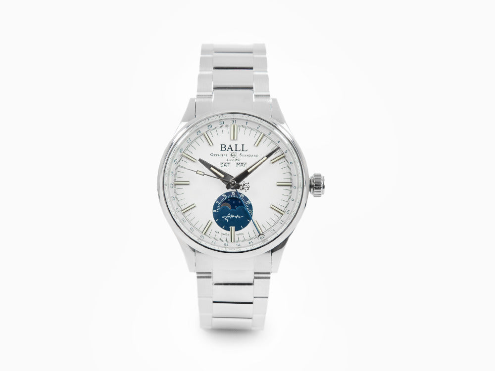 Ball Engineer II Moon Calendar Automatic Watch, Limited Edition, NM3016C-S1J-WH