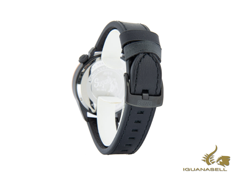 AVI-8 Lancaster Bomber Sugar´s Blue Cocktip Calendar Quartz Watch, AV-4050-05