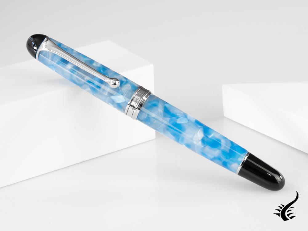 Aurora 88 Plutone Fountain Pen, Blue, Limited Edition, 888-PL