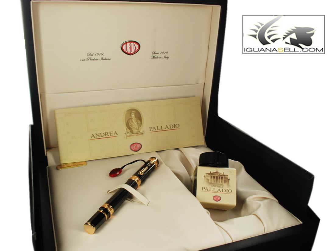 Aurora Andrea Palladio Fountain Pen, Limited Edition, Rose gold trim