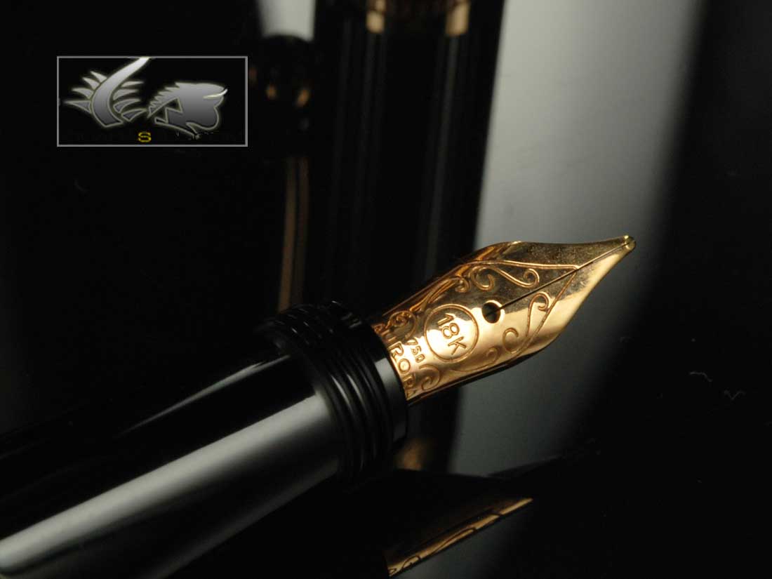 Aurora Andrea Palladio Fountain Pen, Limited Edition, Rose gold trim