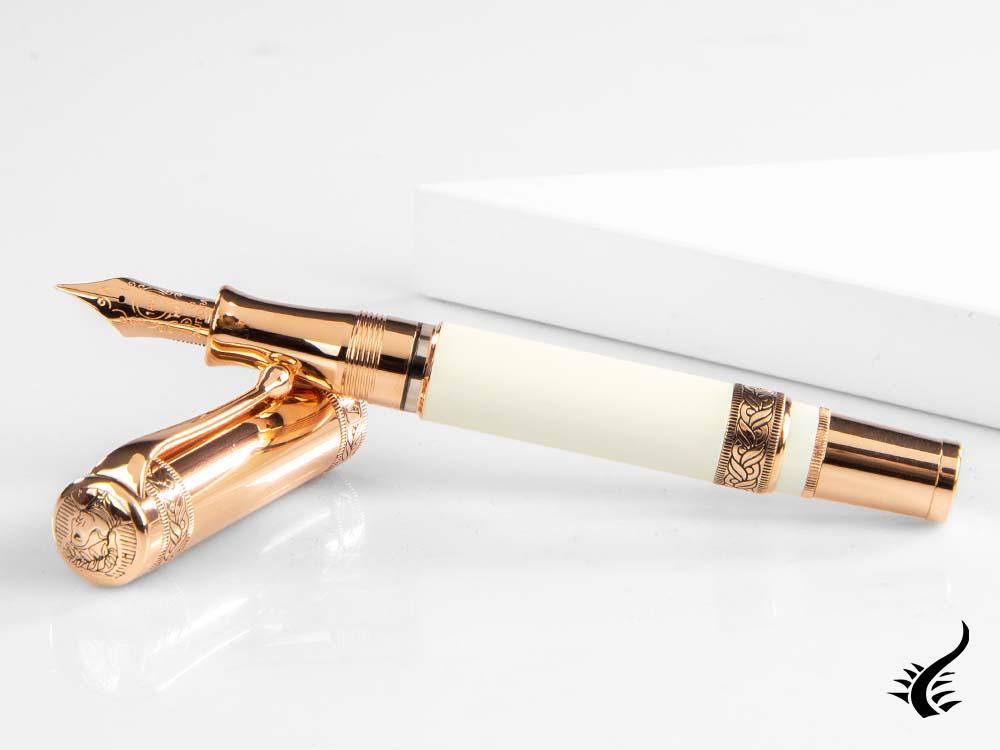Aurora Dante Paradiso Fountain Pen, White, Limited Edition, 920-CPW