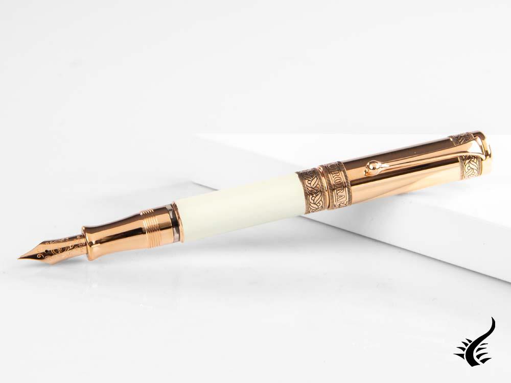 Aurora Dante Paradiso Fountain Pen, White, Limited Edition, 920-CPW
