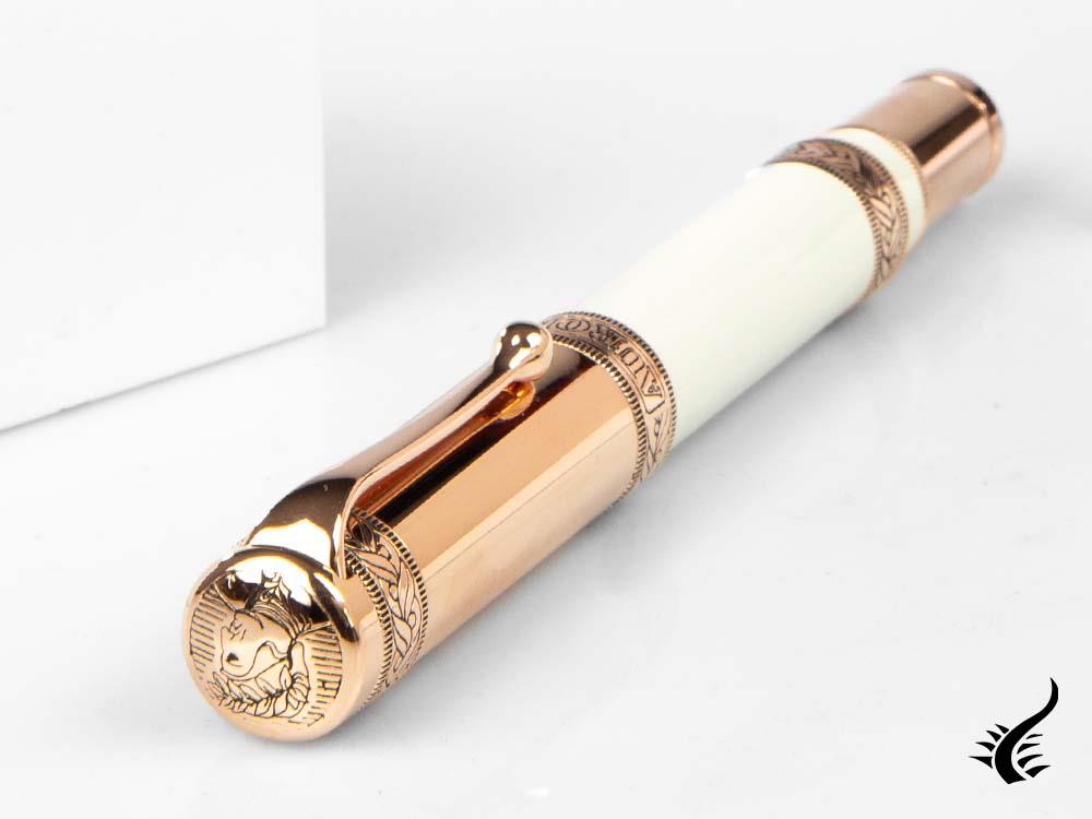 Aurora Dante Paradiso Fountain Pen, White, Limited Edition, 920-CPW