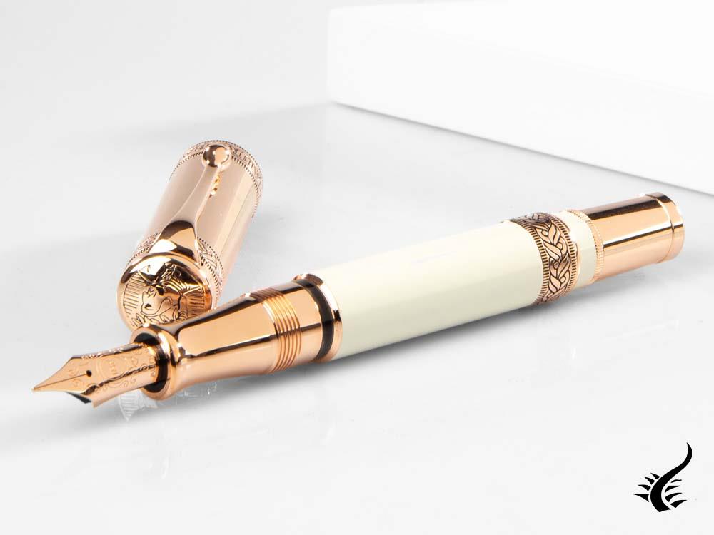 Aurora Dante Paradiso Fountain Pen, White, Limited Edition, 920-CPW