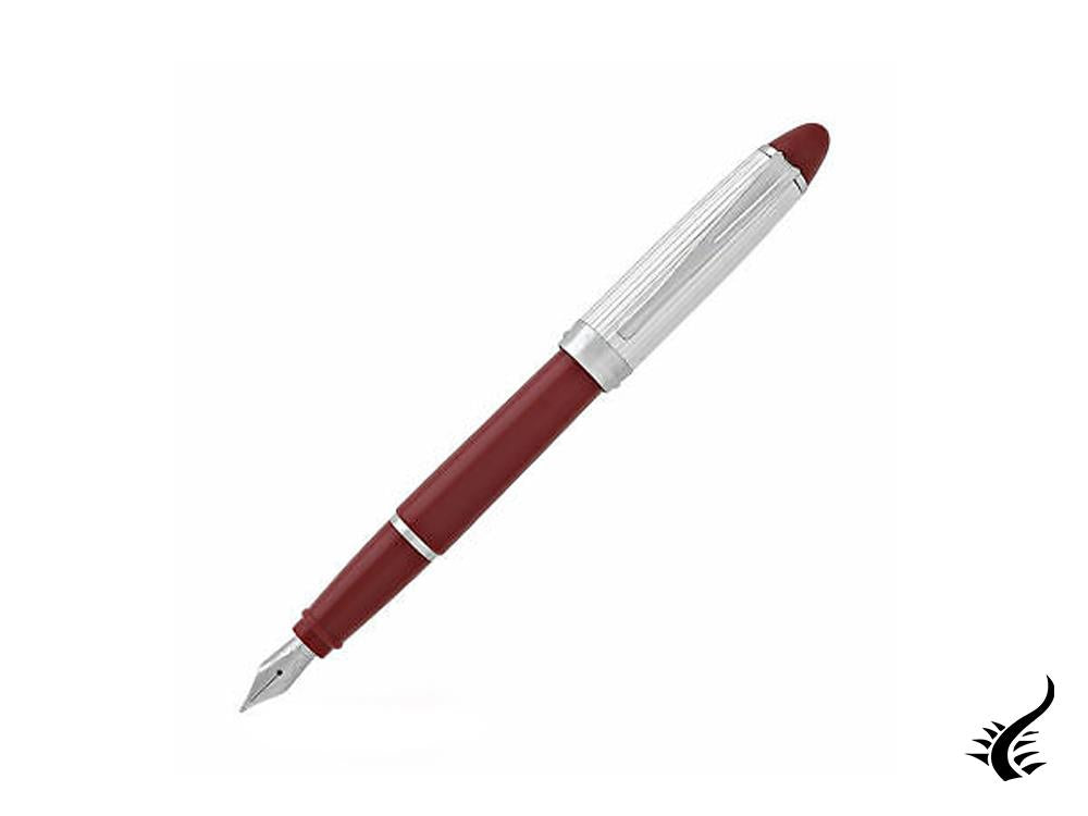 Stylo plume Aurora Ipsilon, résine, rouge, argent sterling .925, B14CR