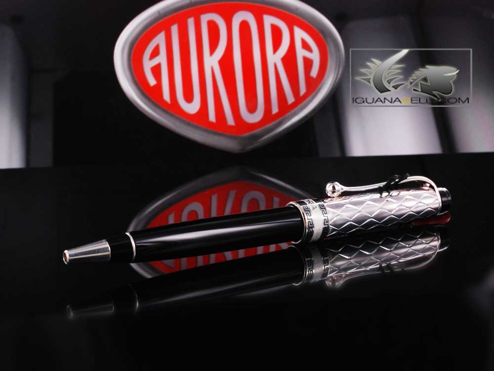 Aurora Riflessi Ballpoint pen- Sterling Silver & Resin