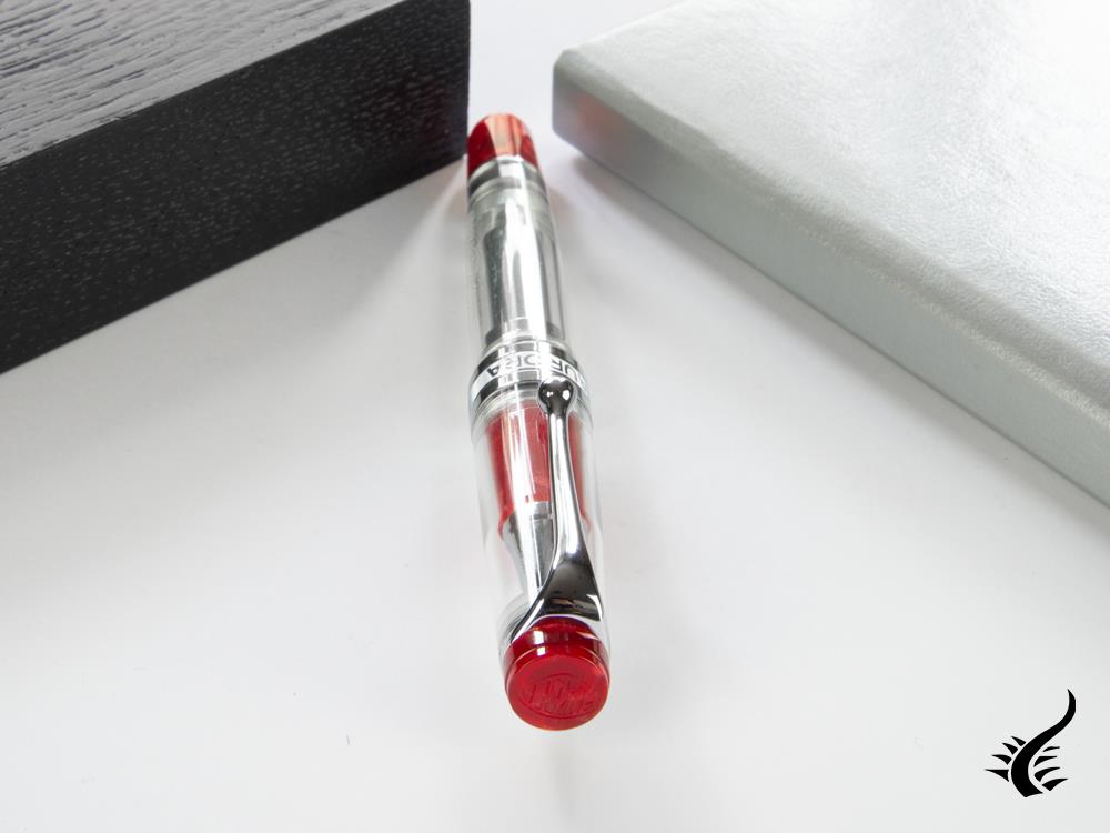 Aurora Optima Red Demonstrator Rollerball pen, Resin, Limited Edition, 571RA