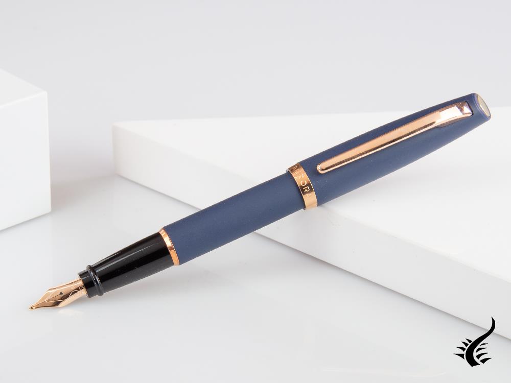 Aurora Style Fountain Pen, Resin, Rose gold trim, E20PB