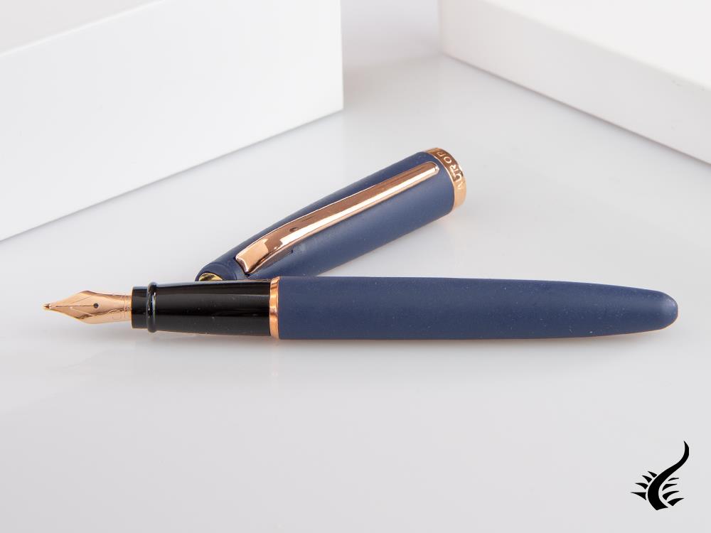 Aurora Style Fountain Pen, Resin, Rose gold trim, E20PB