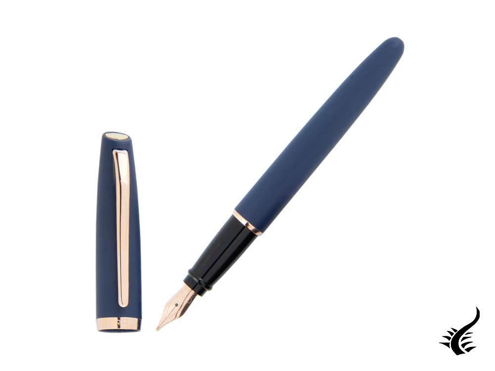 Aurora Style Fountain Pen, Resin, Rose gold trim, E20PB