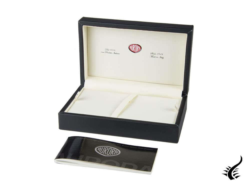 Stylo plume Aurora TU, résine, finition chromée, noir, T11CN