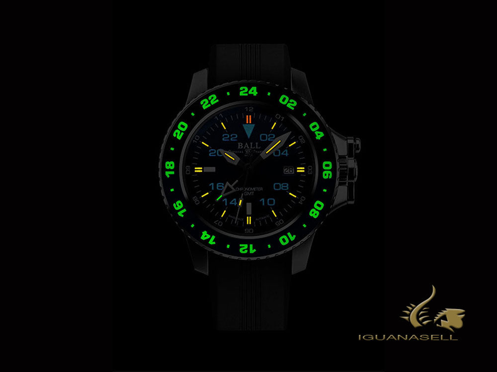 Montre automatique Ball Engineer Hydrocarbon Aero GMT II, édition limitée, DG2018C-P5C-BE