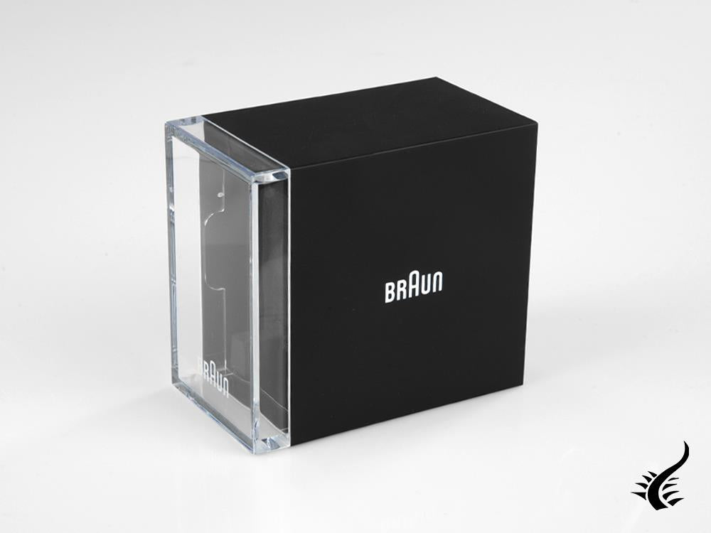 Montre à quartz Braun Classic 3 aiguilles pour femme, noir mat, 32 mm, BN0211-BKMHL