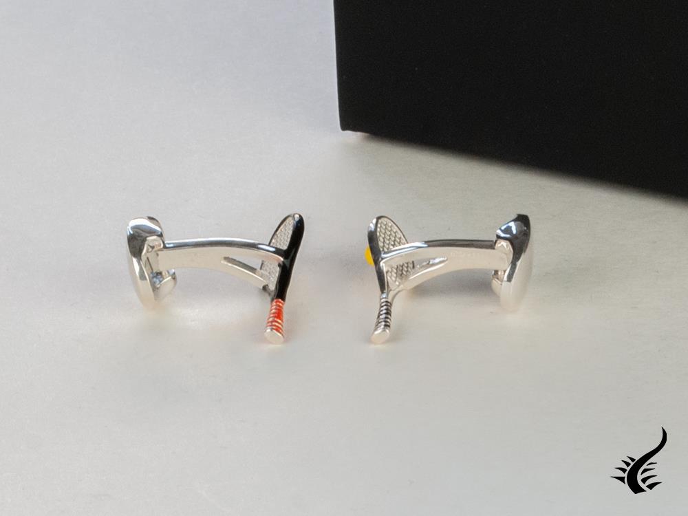 Boutons de manchette « Raquettes » de Deakin & Francis Sports, argent 925, argent, C1634S222110