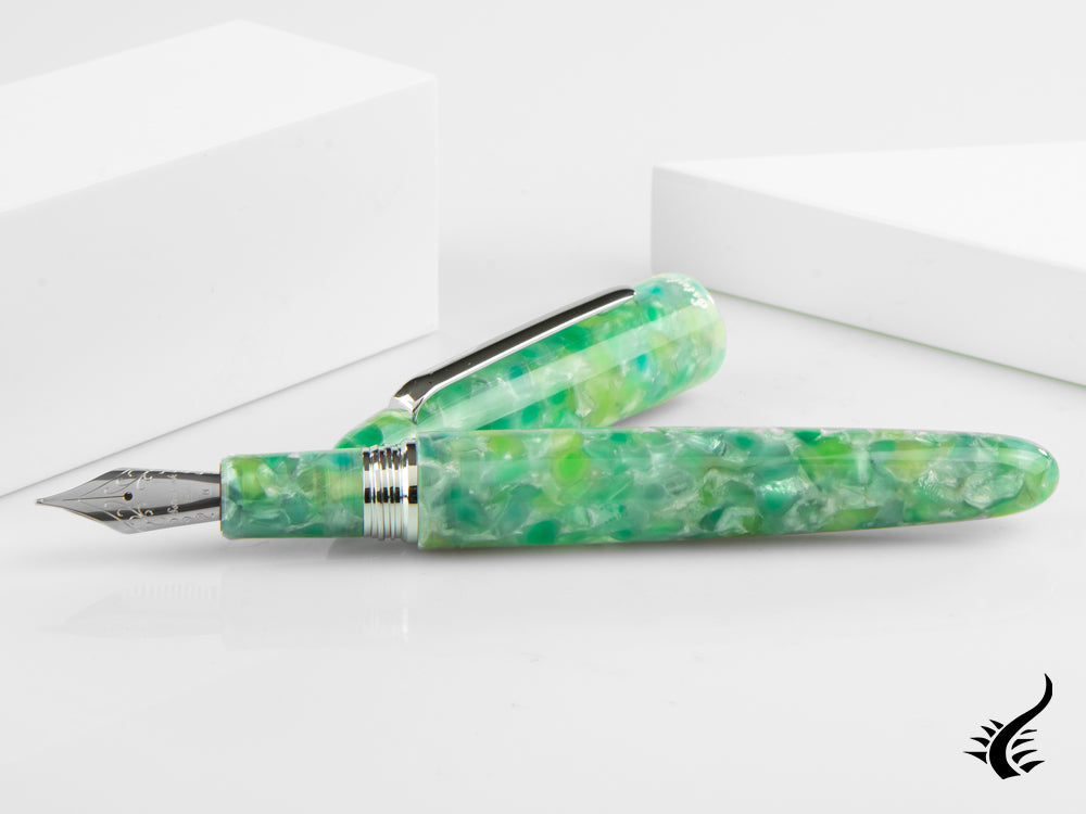 Esterbrook Estie Oversize Sea Glass Fountain Pen, Chrome Trim, ESG826