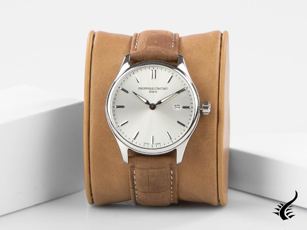Frederique Constant Classics Quartz Watch, FC-220, 40 mm, Silver, FC-220SS5B6