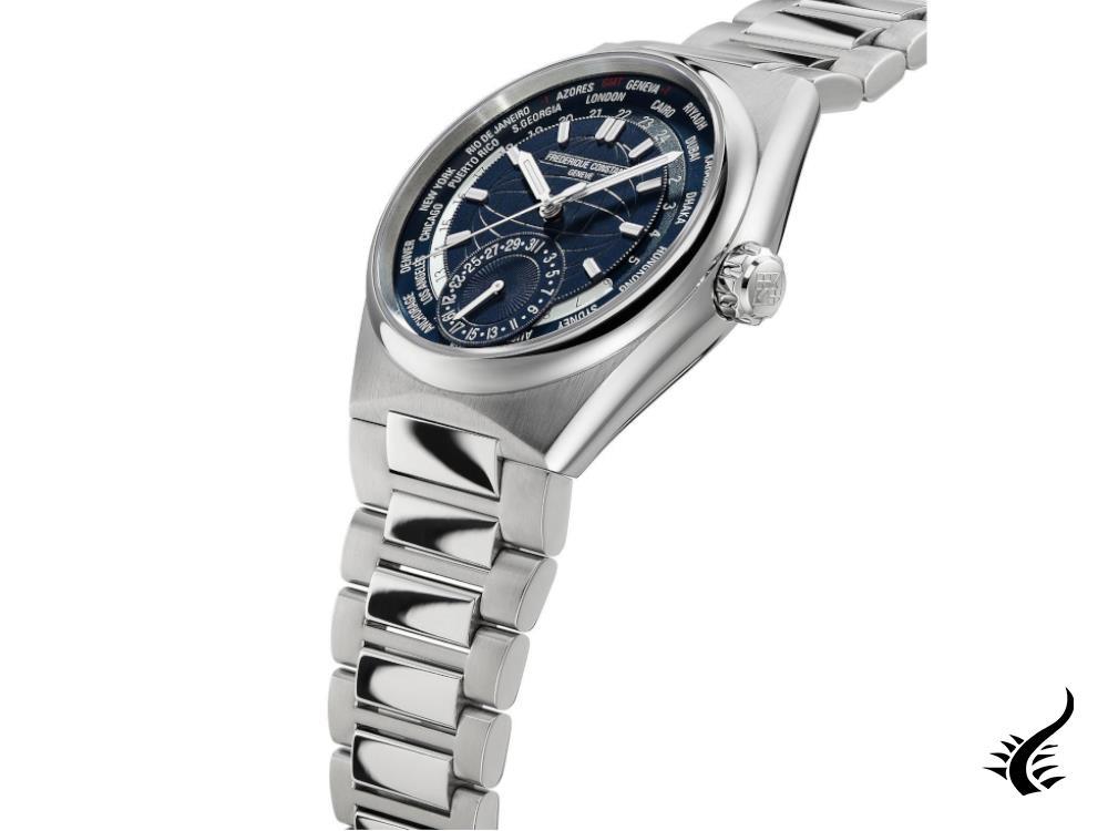 Frederique Constant Highlife Worldtime Manufacture Watch, Blue, FC-718N4NH6B