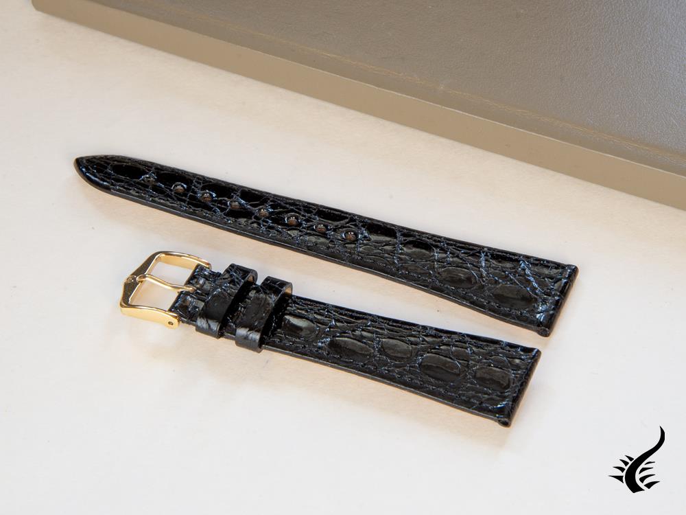 Bracelet Hirsch d'origine, noir, L (200 mm), 20 mm, 18920850-1-20