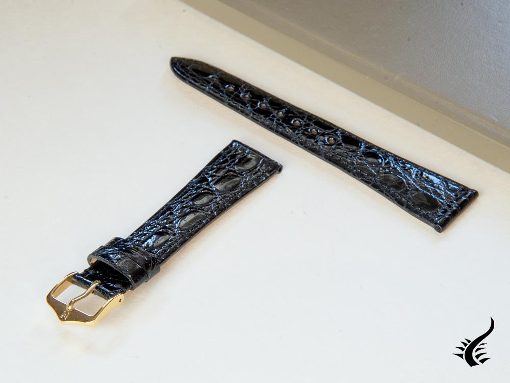 Bracelet Hirsch d'origine, noir, L (200 mm), 20 mm, 18920850-1-20