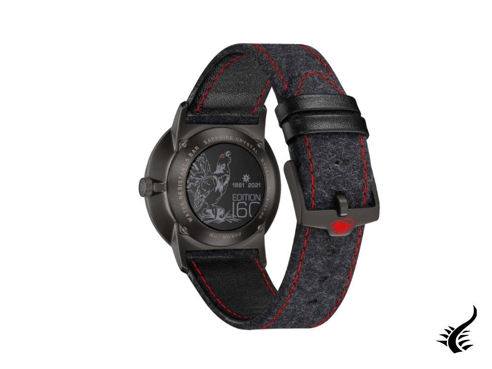 Junghans Form A Edition 160 Automatic Watch, 39,3mm, Black, Day, 027/4131.00