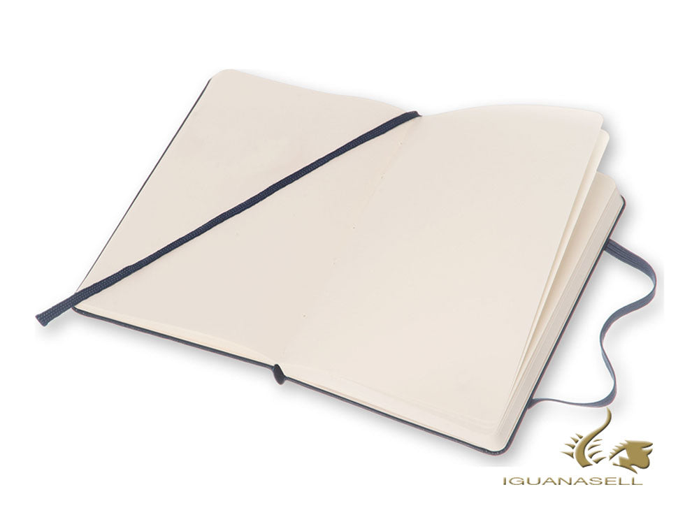 Carnet de notes Moleskine à couverture rigide, grand format (13 x 21 cm), uni, bleu, 240 pages