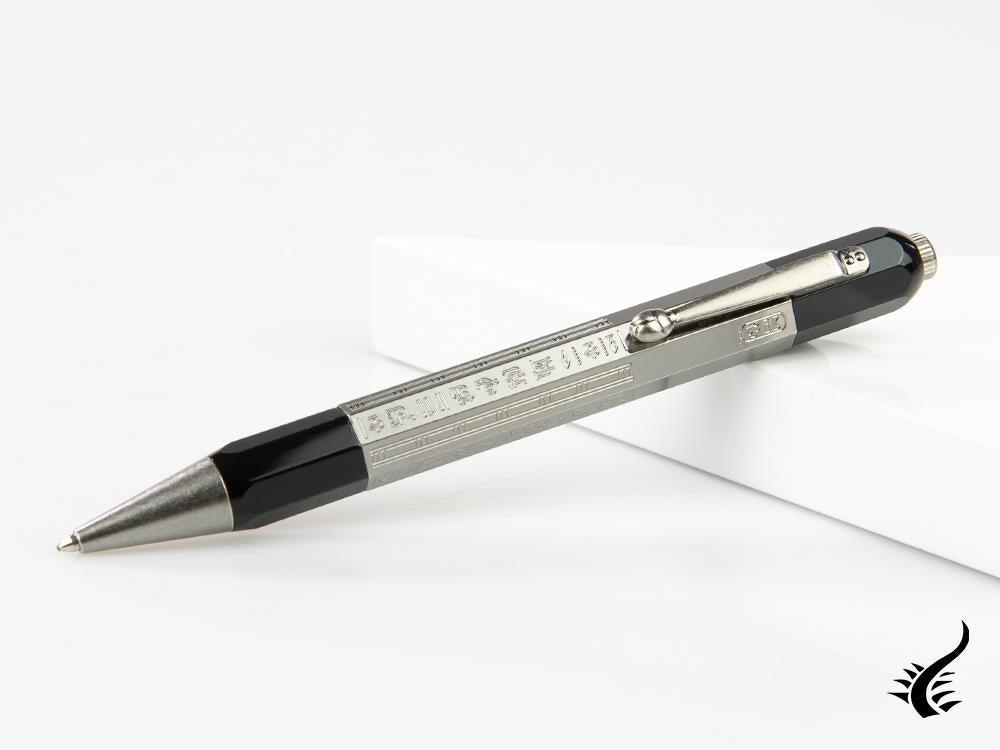 Stylo bille Montblanc Heritage Egyptomania Doué, attributs platine, 125486