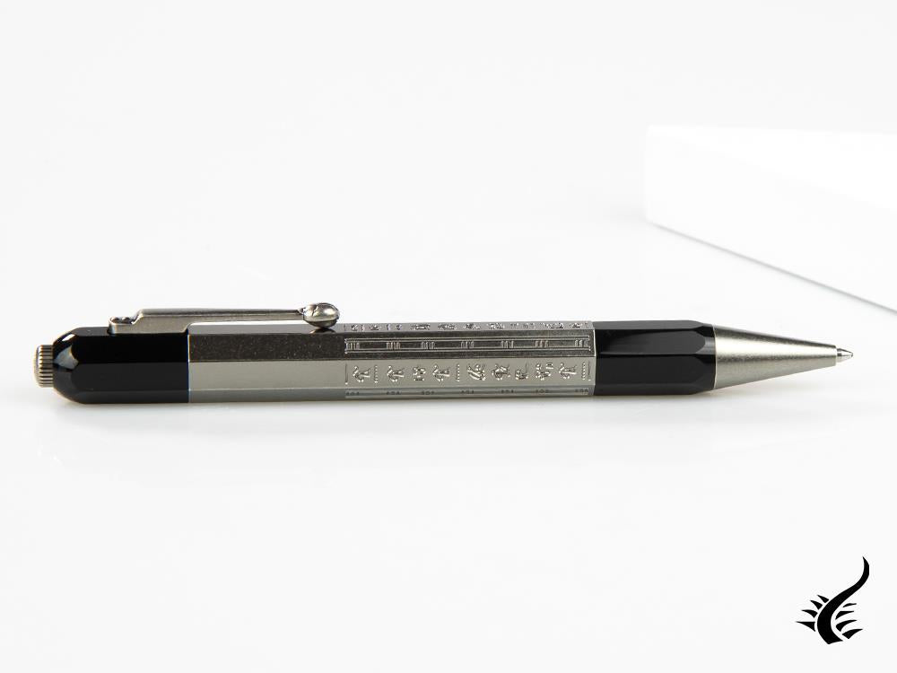 Stylo bille Montblanc Heritage Egyptomania Doué, attributs platine, 125486