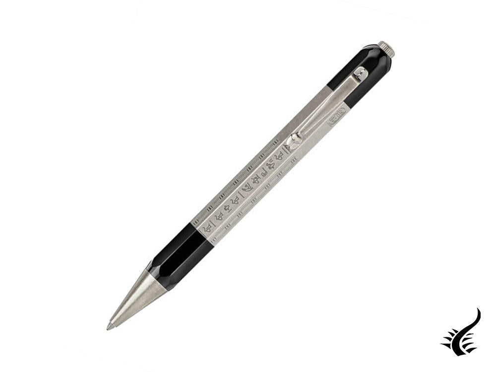 Stylo bille Montblanc Heritage Egyptomania Doué, attributs platine, 125486