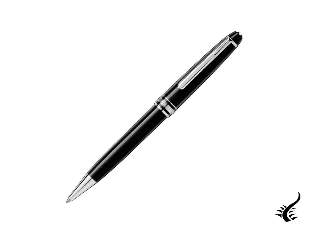 Stylo bille Montblanc Meisterstuck Classique, Résine précieuse, Platine, 2866