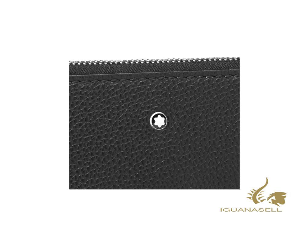 Pochette Montblanc Meisterstück Soft Grain, Cuir de vachette pleine fleur, Noir, 126244
