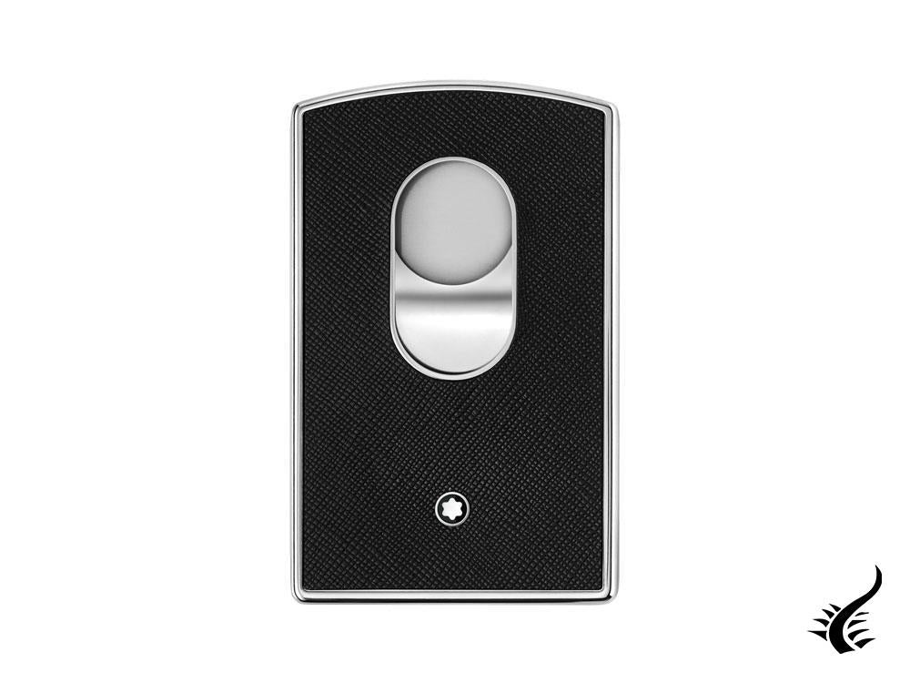 Montblanc Sartorial Porte-cartes de crédit, Métal et cuir, Rigide, Noir, 116390