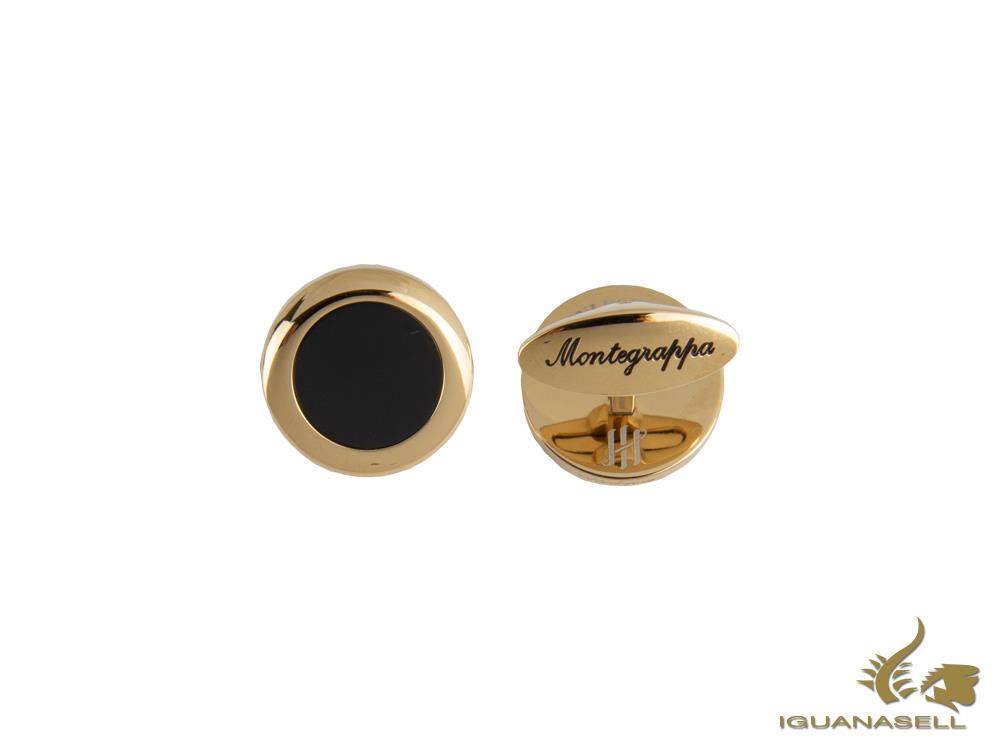 Montegrappa Classico Cufflinks, Stainless steel, IP Yellow Gold, IDCCCLYB