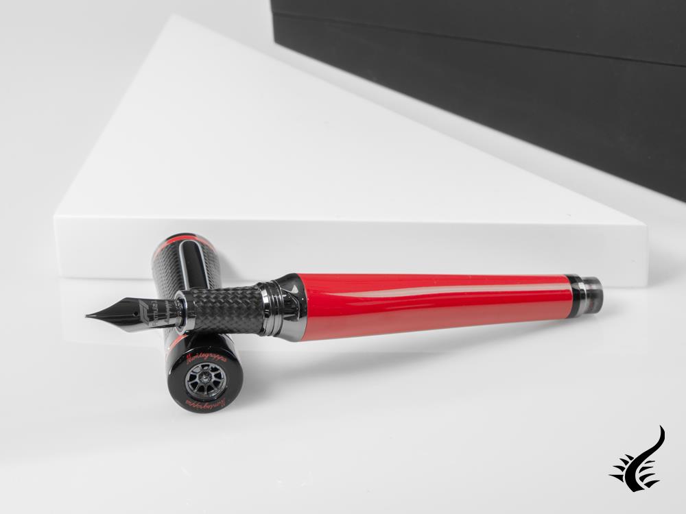 Stylo plume Montegrappa F1 Speed Racing Red, édition limitée, ISS1L-BL