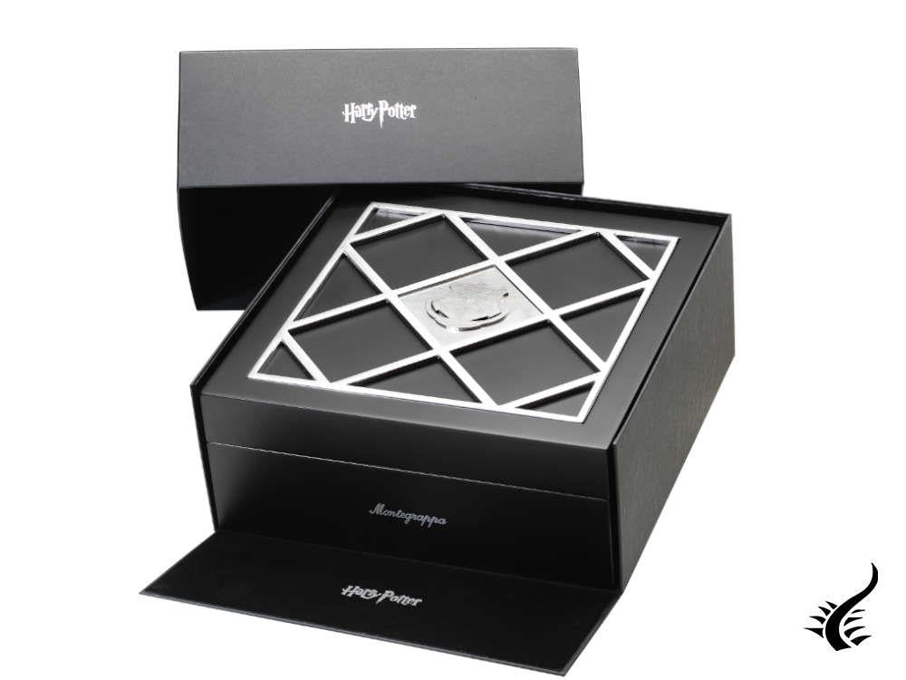 Montegrappa Harry Potter : Stylo roller Poudlard LE, bordure dorée, ISHPLRGH