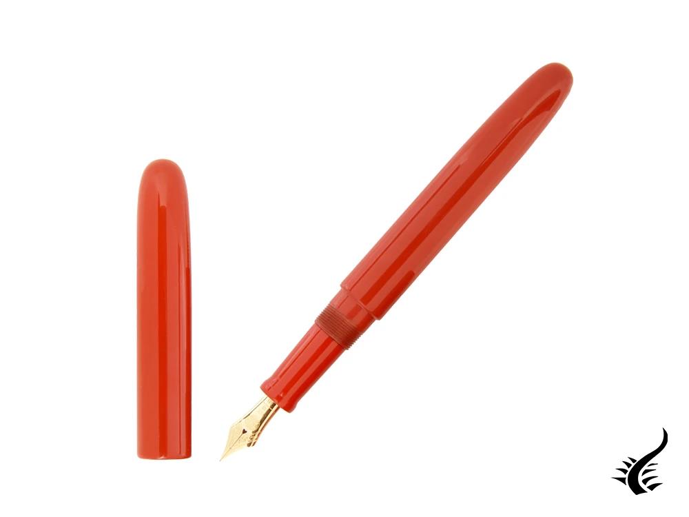 Stylo Plume Cigare Nakaya Long, Arai Shu, Ebonite, laque Urushi