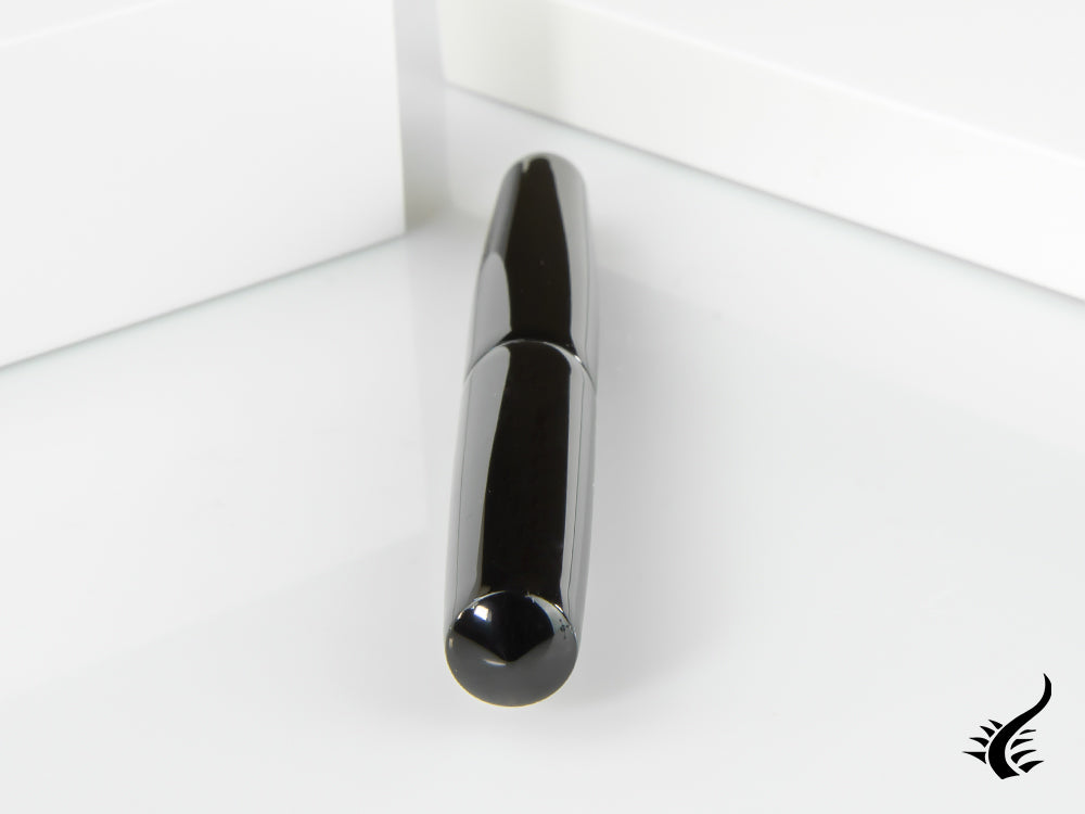 Nakaya Cigar Kuro-Roiro Piccolo Fountain Pen, Black, Urushi lacquer