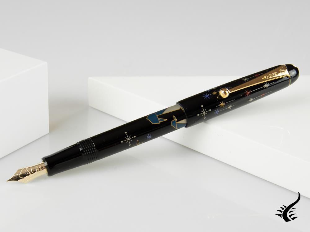 Stylo plume Namiki Nippon Art Origami Penguin, Maki-e, FK-35-SM-PE
