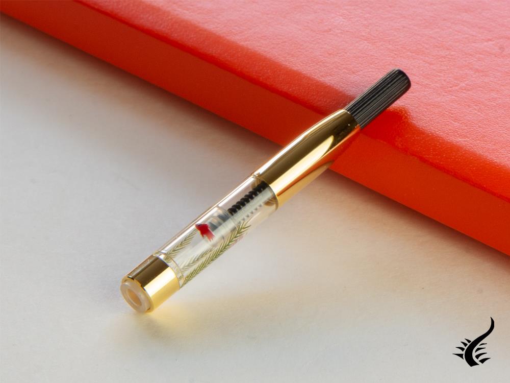 Nakaya Accesorios Converter Maki-e converter, Gold fishes and plant