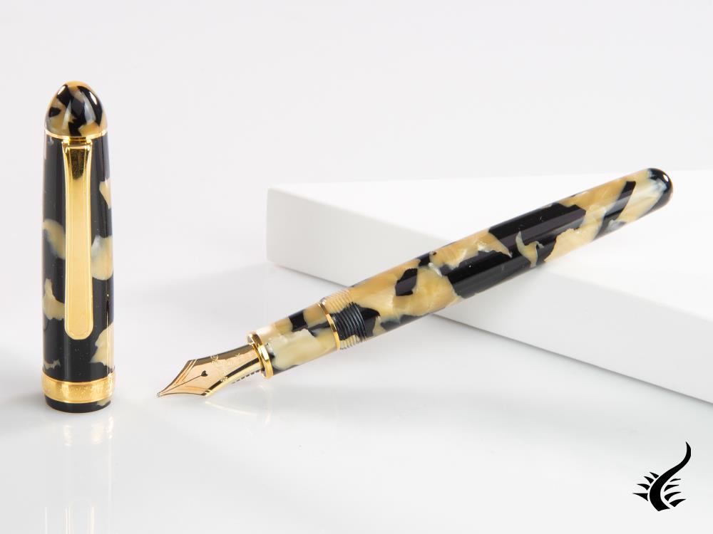Platinum Celluloid Fountain Pen Calicó Gold Trims - PTB-30000S-67