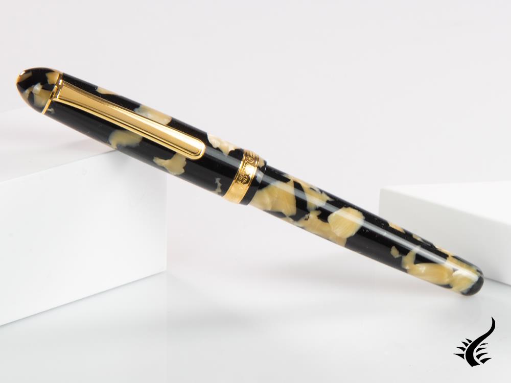 Platinum Celluloid Fountain Pen Calicó Gold Trims - PTB-30000S-67