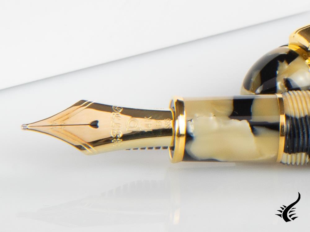 Platinum Celluloid Fountain Pen Calicó Gold Trims - PTB-30000S-67