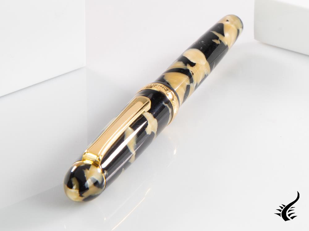Platinum Celluloid Fountain Pen Calicó Gold Trims - PTB-30000S-67