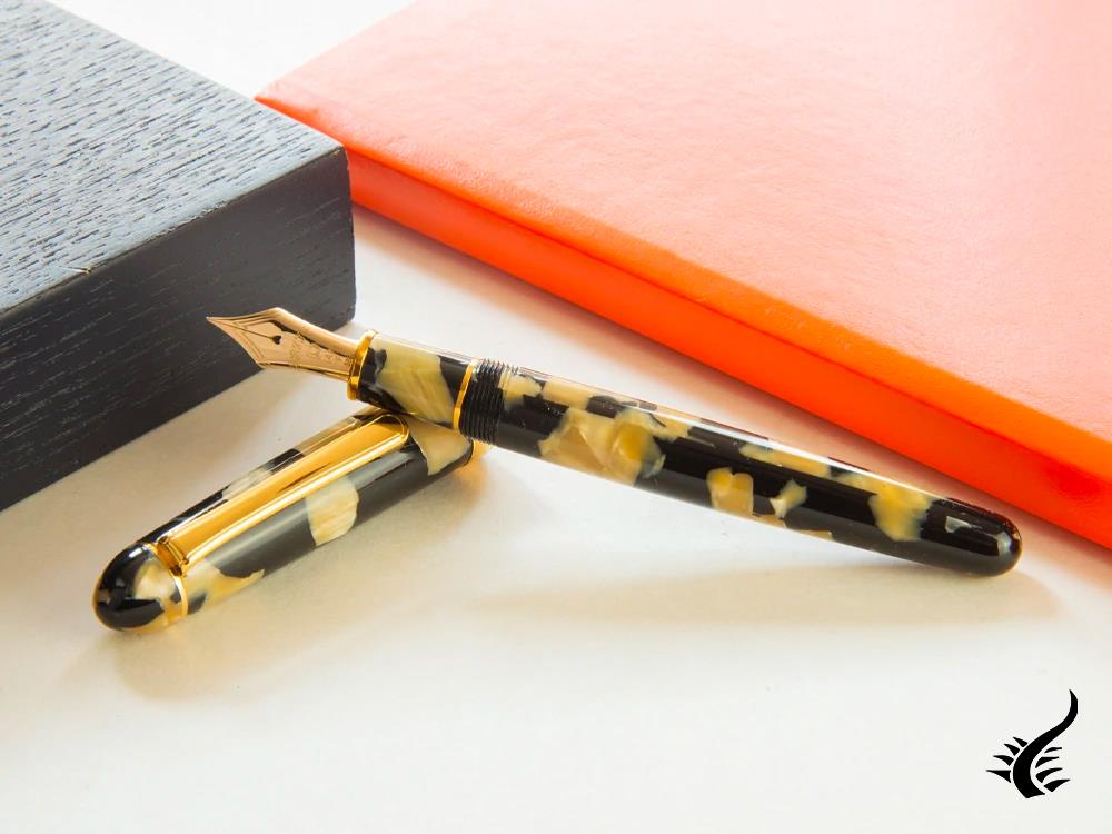 Platinum Celluloid Fountain Pen Calicó Gold Trims - PTB-30000S-67