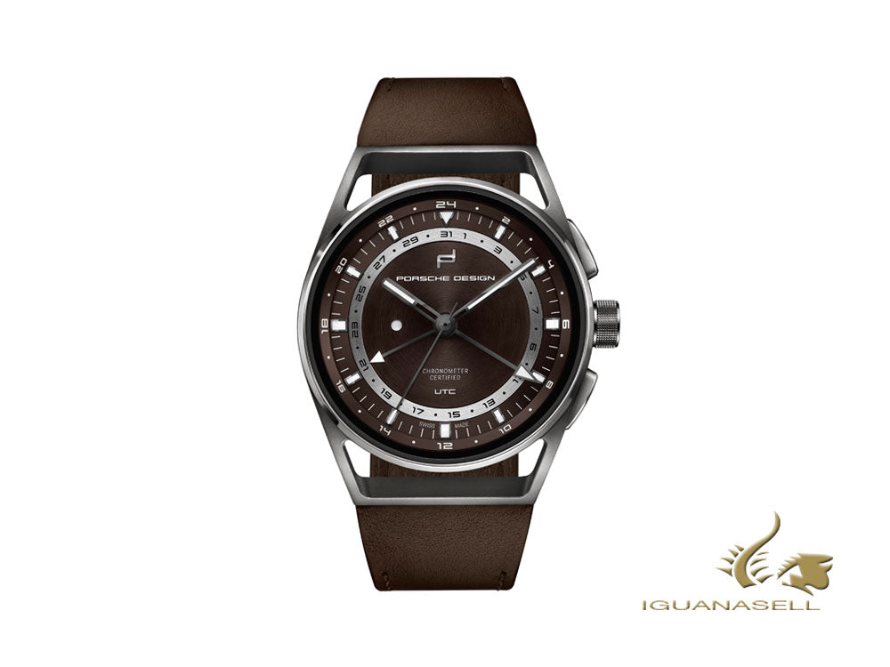 Porsche Design 1919 Globetimer UTC Automatic Watch, Titan, 6023.4.05.003.07.2