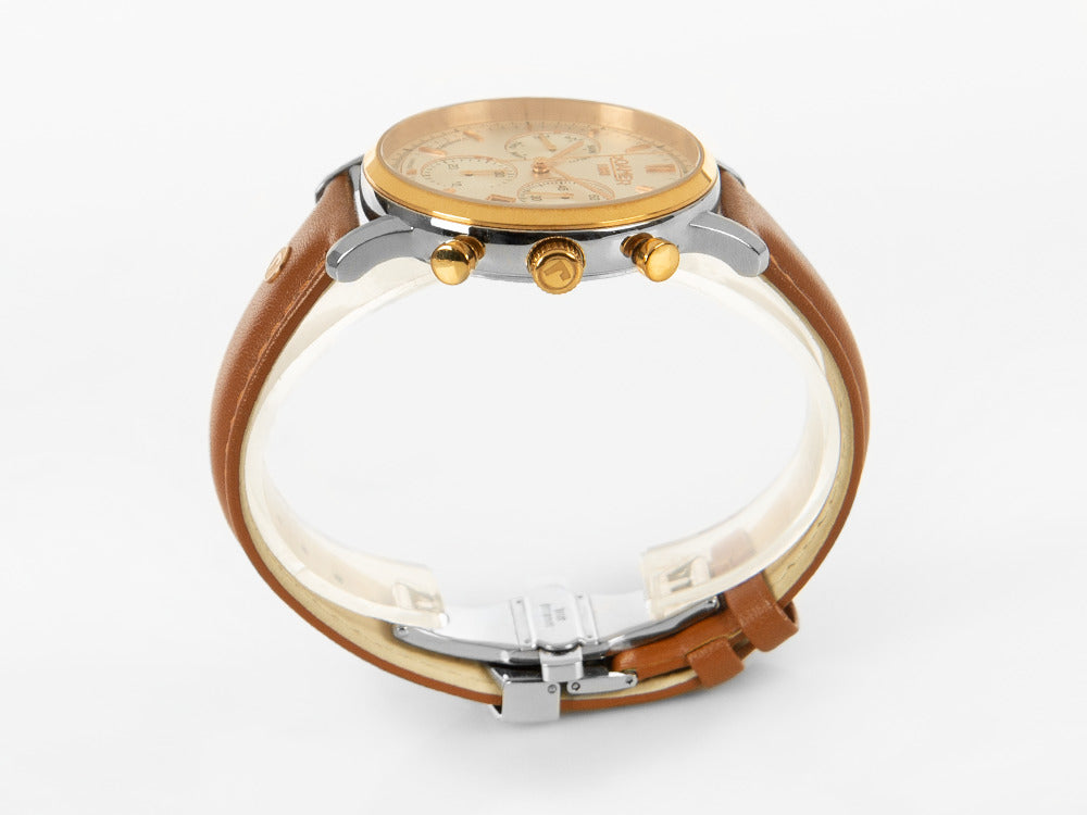Montre à quartz Roamer Vanguard Chrono II, blanche, 42 mm, 975819 49 15 09