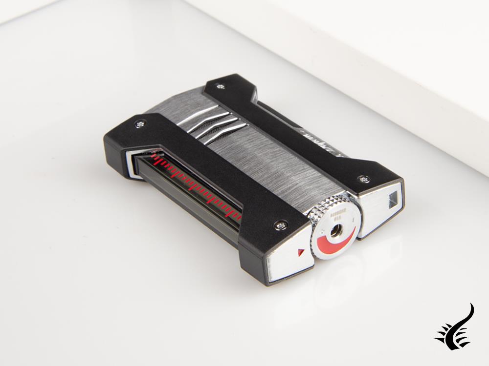 Briquet ST Dupont Defi Extreme, métal brossé, flamme torche, 21403