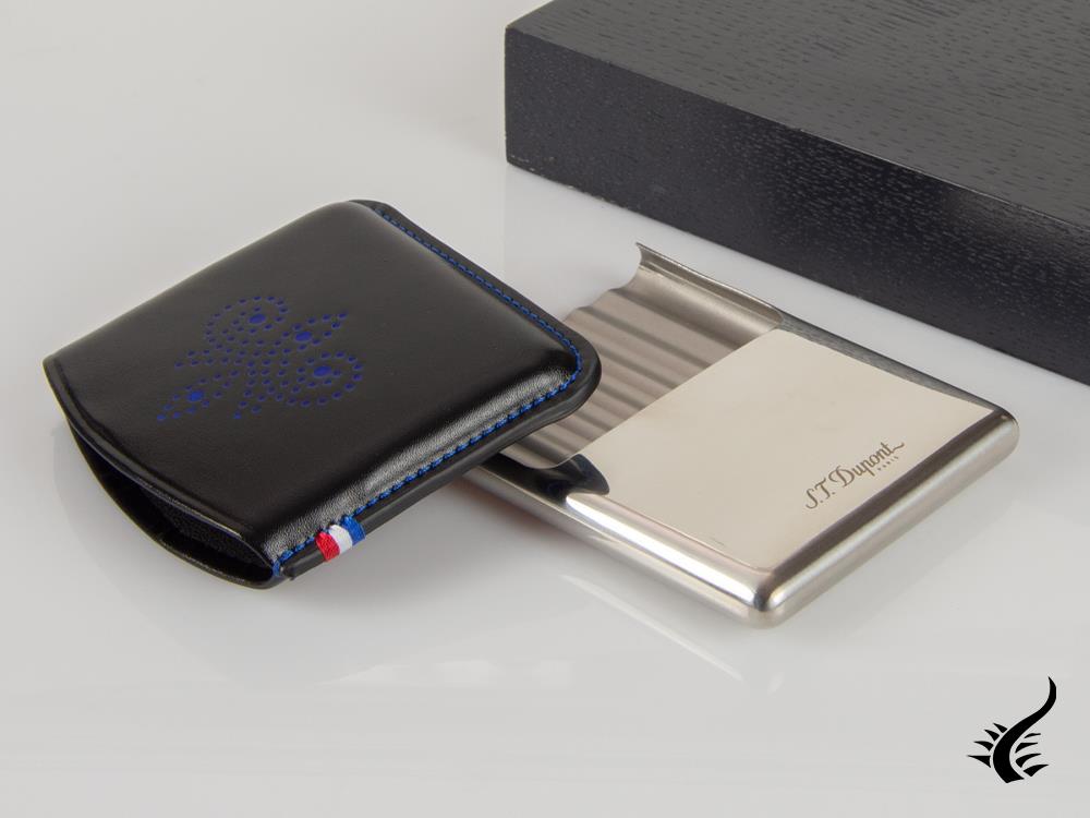 Étui à accessoires Derby ST Dupont, cuir, souple, base en métal, noir, 183072