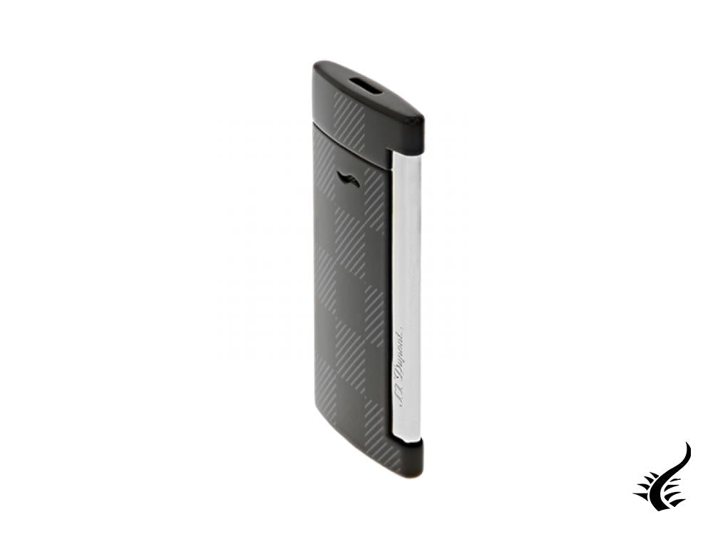 S.T. Dupont Slim7 Damier Black Lighter, Chrome, Black, 027743