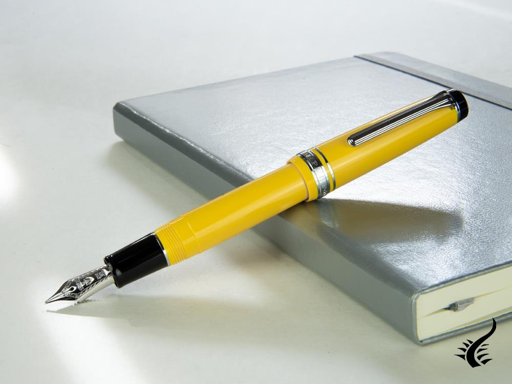 Sailor ProfessionalGear Color Fountain Pen, Yellow, Chrome, 11-9280-470